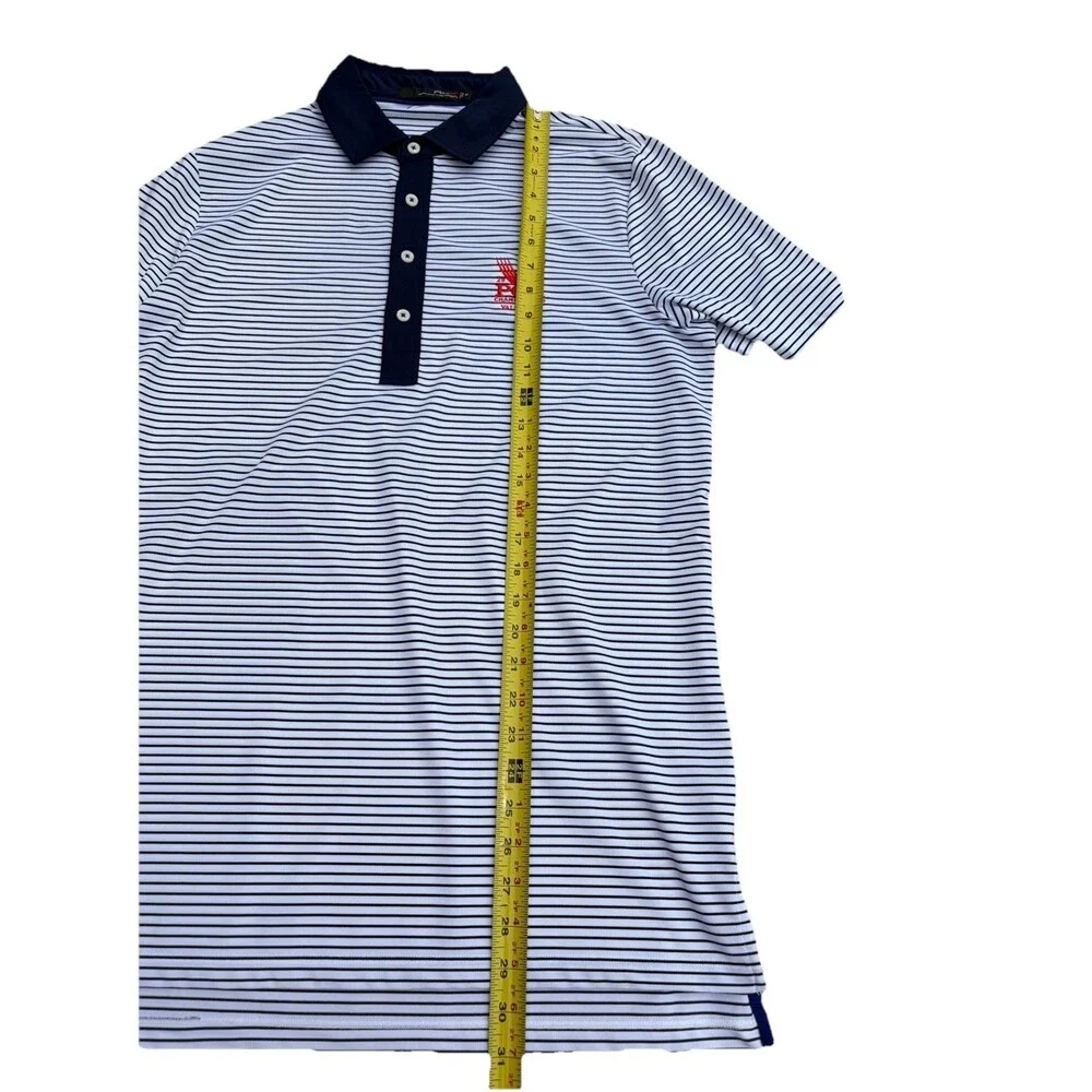 RLX Ralph Lauren Polo Shirt Mens Large* Striped 2014 PGA Championship Valhalla
